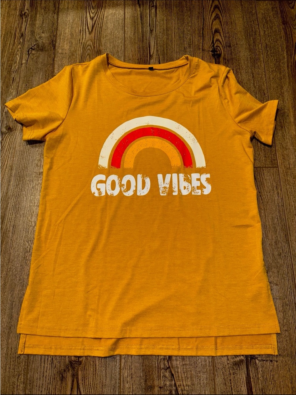 Good Vibes Mustard Yellow T-Shirt